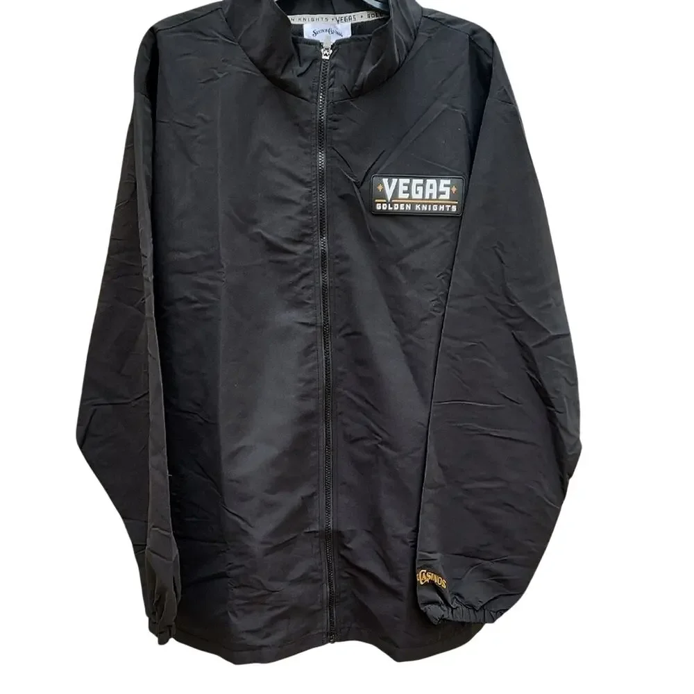 Men's 2XL Vegas Golden Knights Black Windbreaker Jacket